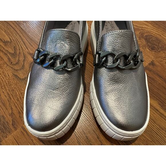 Naturalizer Women's Daphne Leather Platform Loafers - Gunmetal Size 10 Modern - Picture 11 of 11